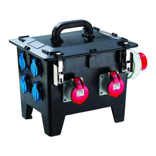 Werfkasten voor tijdelijke stroomvoorziening op werven