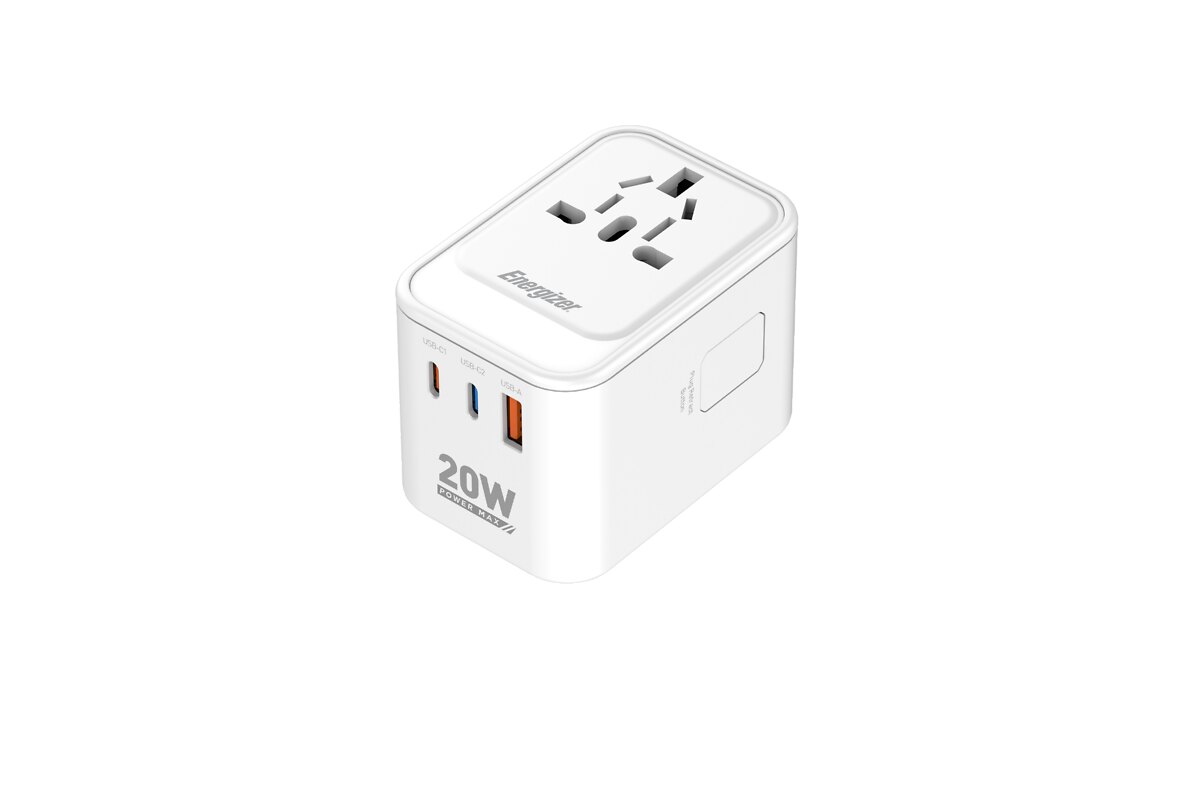 USB-lader met USB-A- en USB-C-aansluitingen