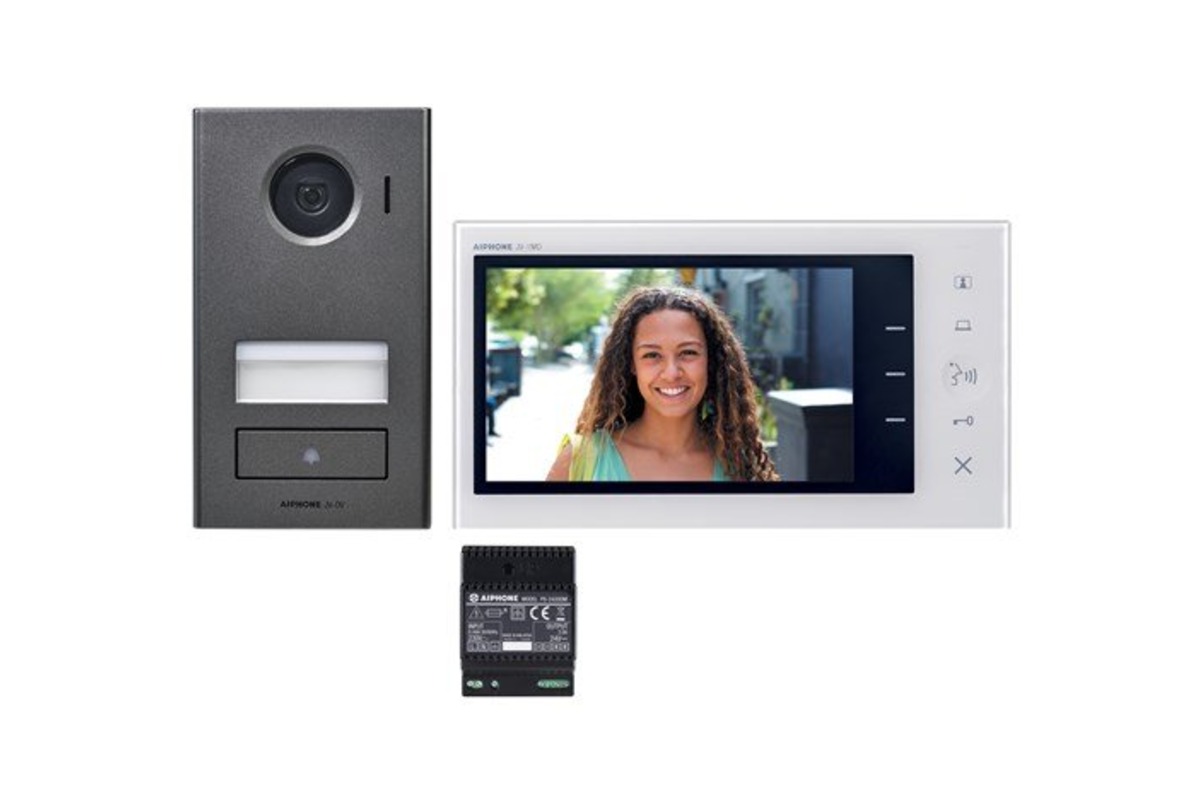 Videofoonset met buitenpost, binnenmonitor en voeding
