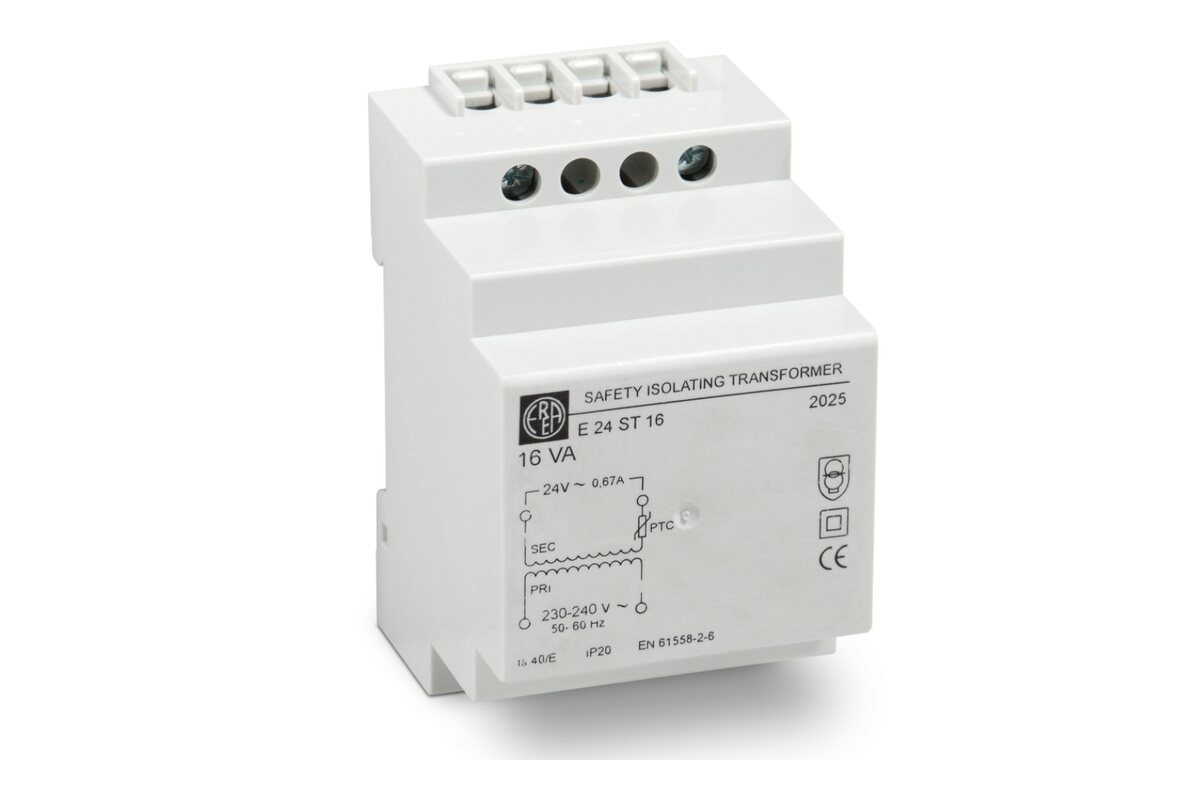 Modulaire transformator voor montage op DIN-rail