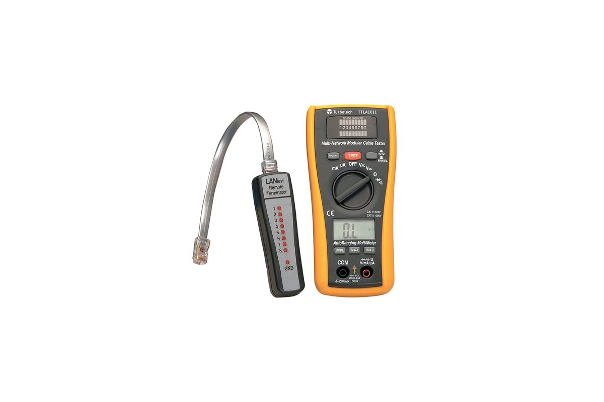 Kabeltester met analysetoestel voor data-, audio- en videokabels