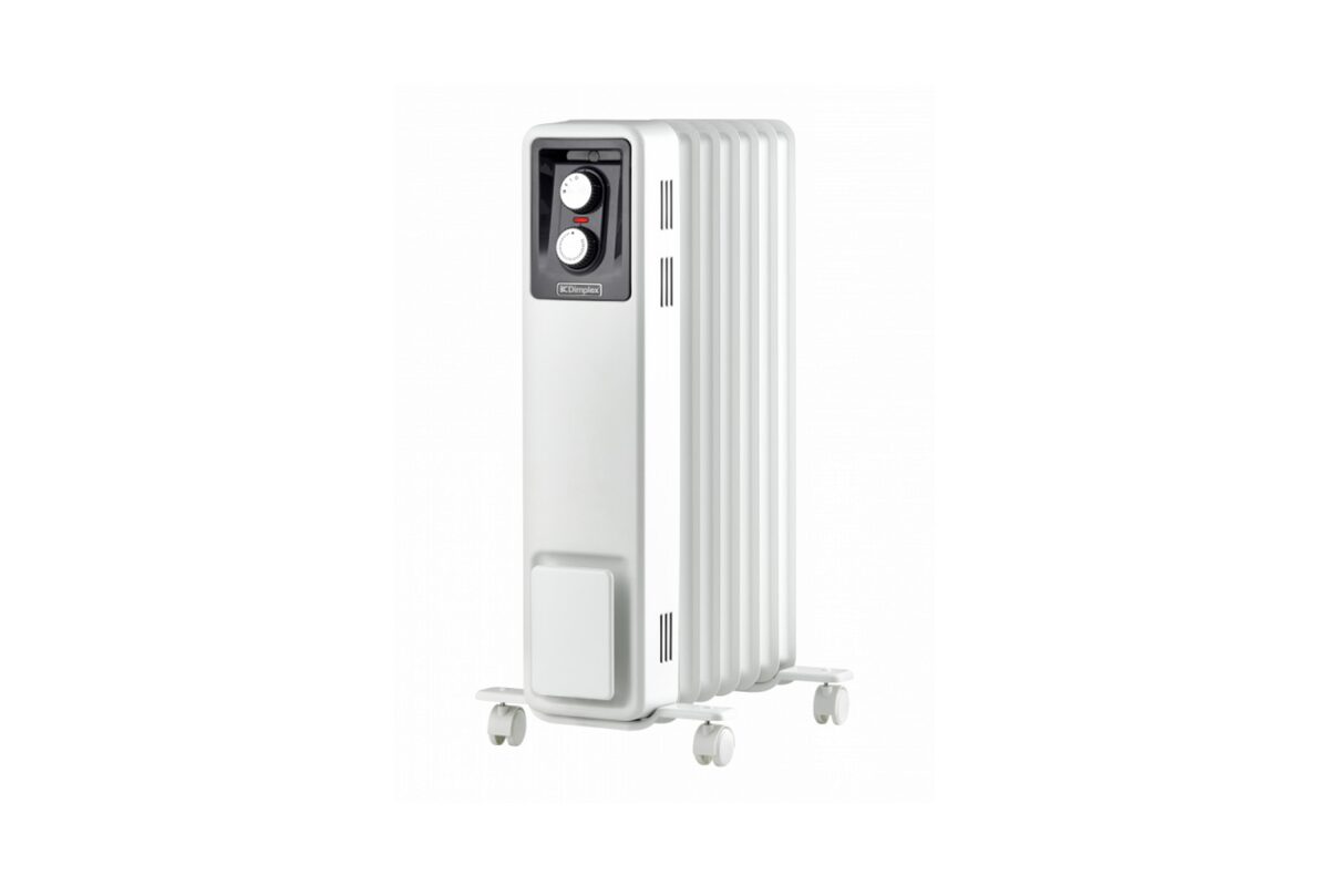 Verplaatsbare elektrische kolomradiator met thermostaat en wielen