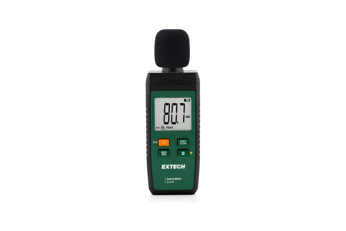 Digitale geluidsmeter met microfoon voor geluidsmetingen