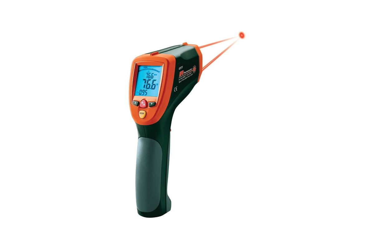 Infraroodthermometer met dubbele laser voor contactloze meting