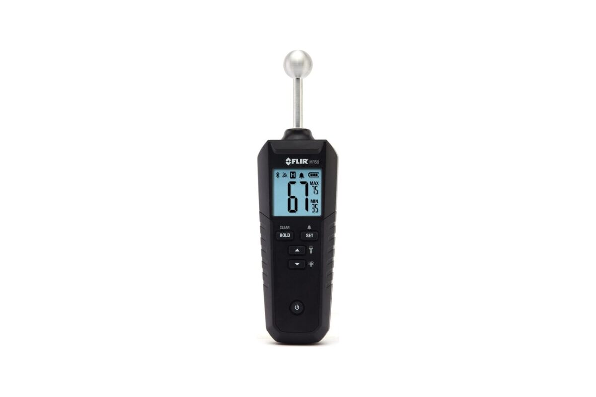 Digitale vochtigheidsmeter met kogelsonde voor materiaalcontrole