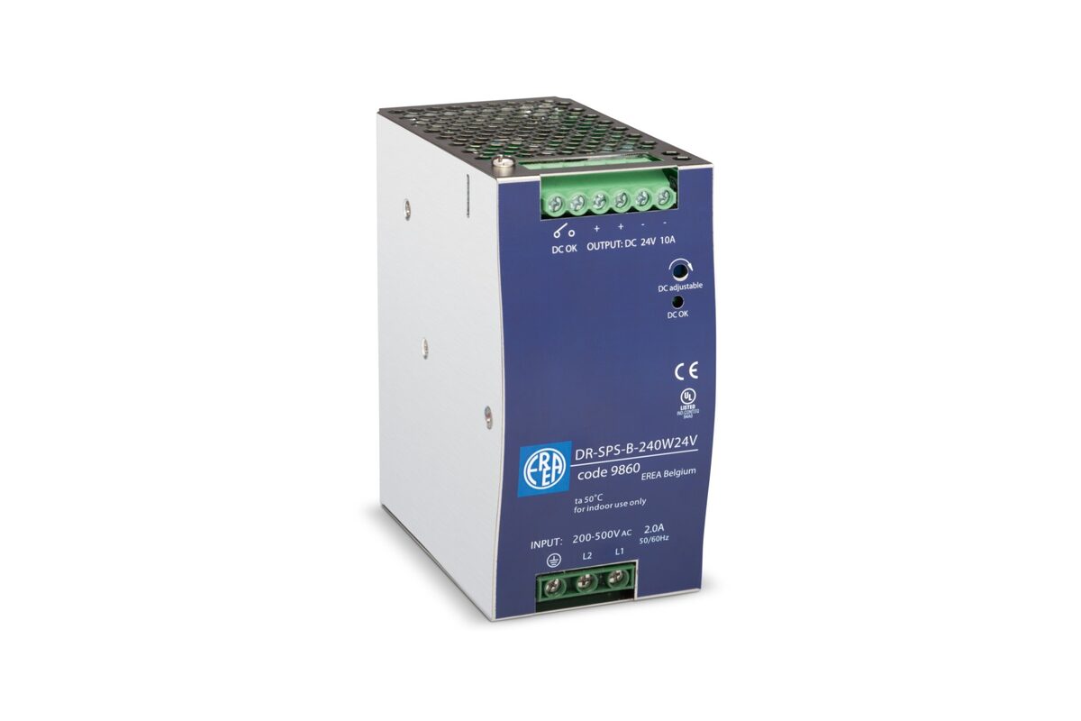 Industriële EREA-schakelvoeding voor DIN-rail met 24 V DC-uitgang