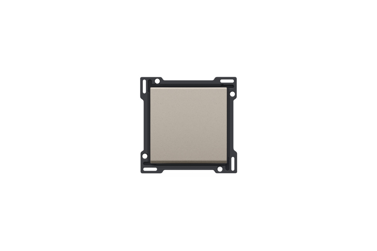 Niko 140-61105 afwerkingsset voor een enkelvoudige schakelaar of drukknop, claystone textured