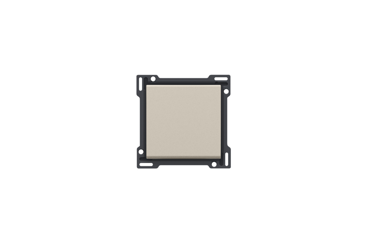 Niko 138-61105 afwerkingsset voor een enkelvoudige schakelaar of drukknop, sand textured