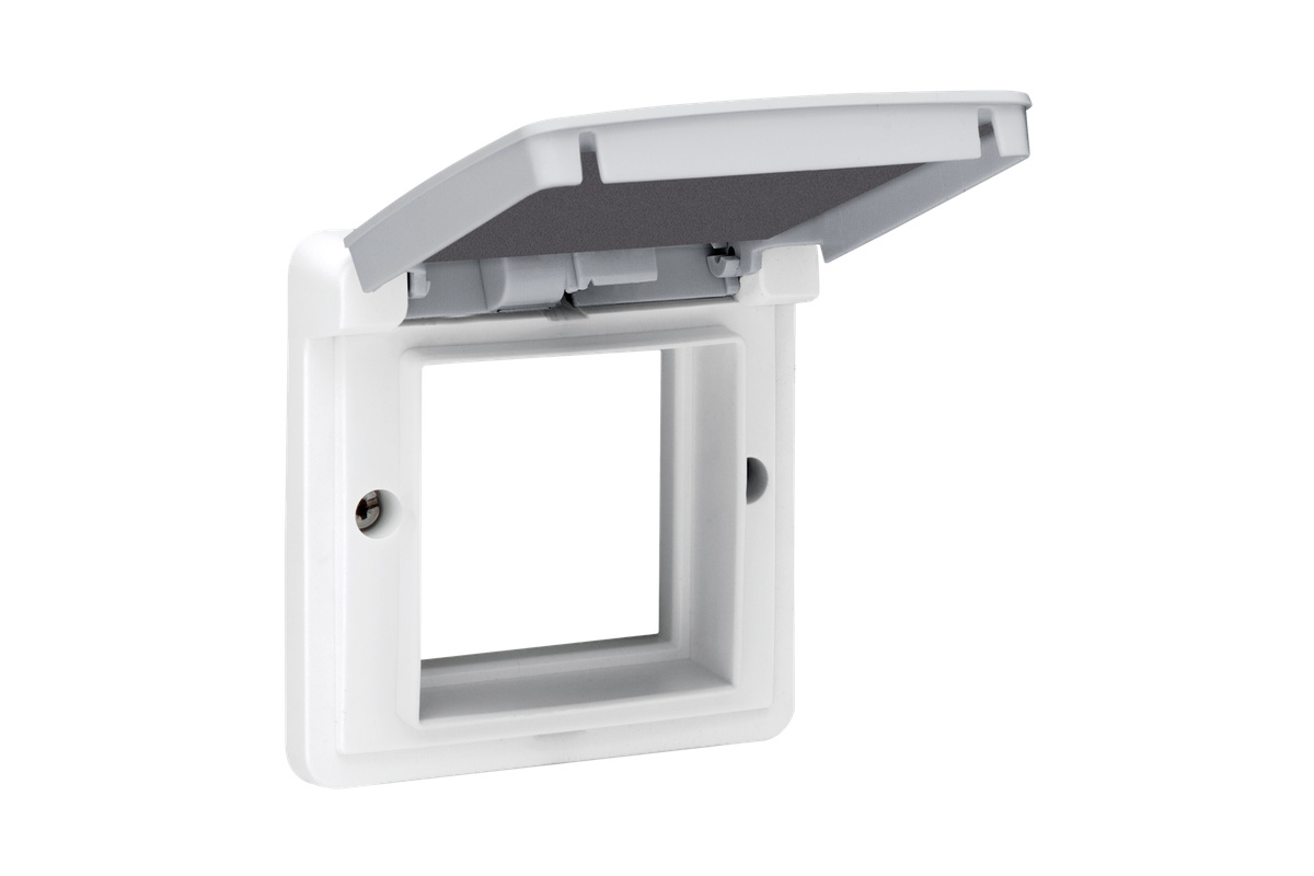 Aanpaskader met klapdeksel voor 45 × 45 mm-functies