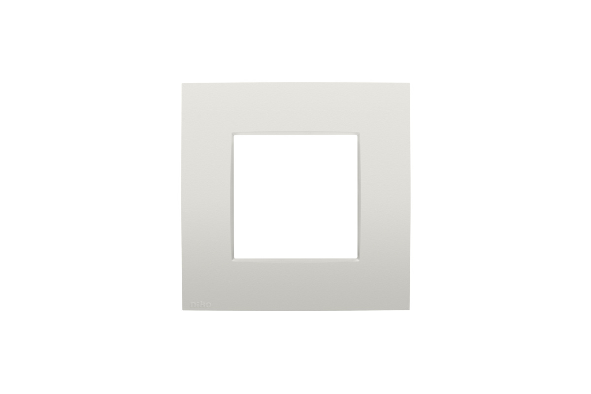 Enkelvoudige afdekplaat Niko Intense light grey