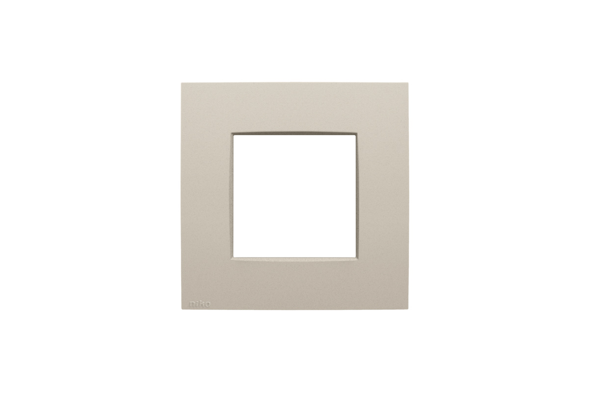 Enkelvoudige afdekplaat Niko Intense sand textured