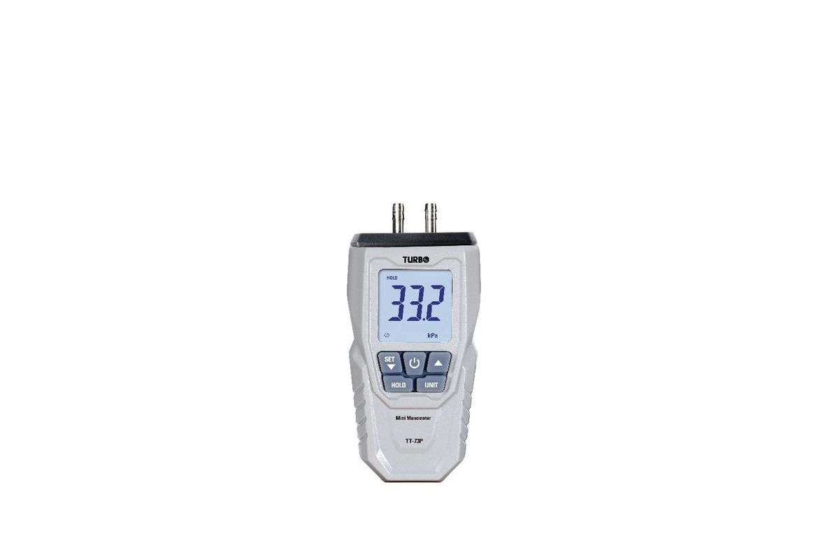 Digitale manometer met twee drukaansluitingen