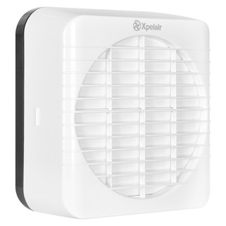 Xpelair GX6EC wand- en raamventilator met wit frontrooster