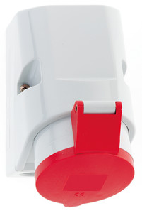 opbouw cee stopcontact 32A 3P+A 400V IP44, quick-connect, TE