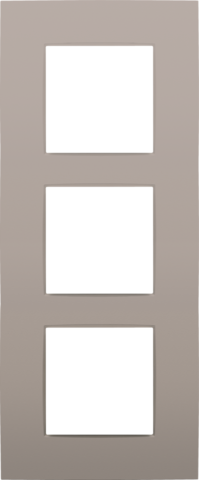 DRIEVOUDIGE AFDEKPLAAT MET 60MM CENTERAFSTAND, VERTICAAL