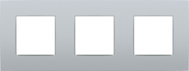 DRIEVOUDIGE AFDEKPLAAT MET 71MM CENTERAFSTAND