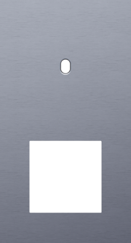 Tweevoudige afdekplaat, verticaal 71 mm centerafstand, voor