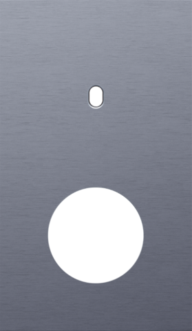 Tweevoudige afdekplaat, verticaal 60 mm centerafstand, voor