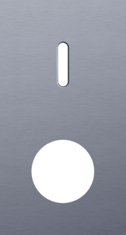 Tweevoudige afdekplaat, verticaal 71 mm centerafstand, voor