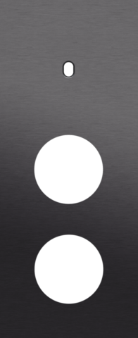 Drievoudige afdekplaat, verticaal 60 mm centerafstand, voor