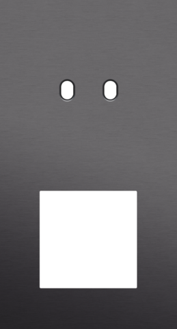 Tweevoudige afdekplaat, verticaal 71 mm centerafstand, voor