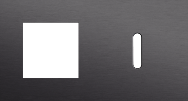 Tweevoudige afdekplaat, horizontaal 71 mm centerafstand,voor