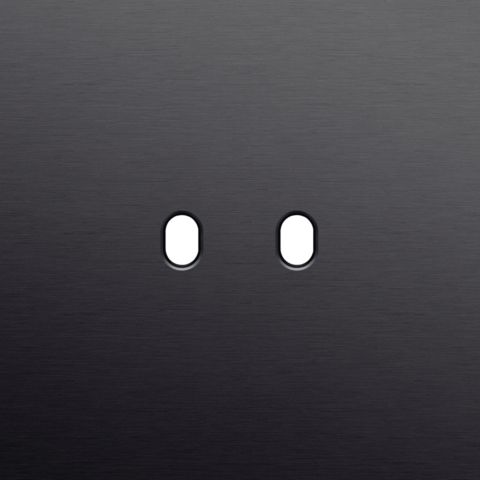 Enkelvoudige afdekplaat, voor tweevoudige schakelfuncties, N