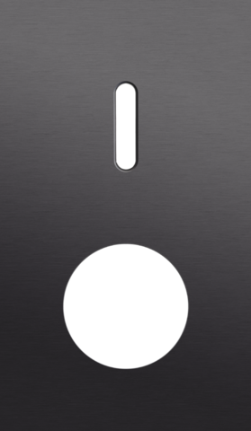 Tweevoudige afdekplaat, verticaal 60 mm centerafstand, voor