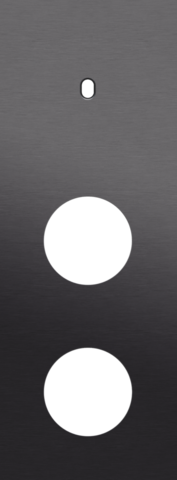 Drievoudige afdekplaat, verticaal 71 mm centerafstand, voor