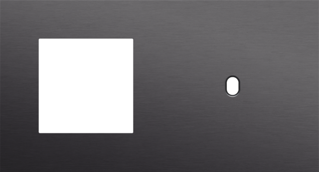 Tweevoudige afdekplaat, horizontaal 71 mm centerafstand,voor