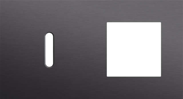 Tweevoudige afdekplaat, horizontaal 71 mm centerafstand,voor