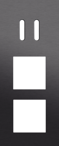 Drievoudige afdekplaat, verticaal 60 mm centerafstand, voor