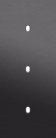 Drievoudige afdekplaat, verticaal 60 mm centerafstand, voor