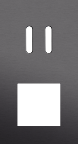 Tweevoudige afdekplaat, verticaal 71 mm centerafstand, voor