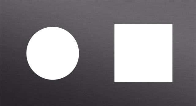 Tweevoudige afdekplaat, horizontaal 71 mm centerafstand,voor