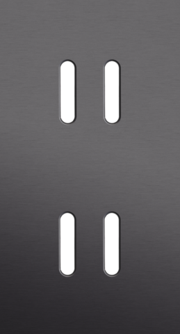 Tweevoudige afdekplaat, verticaal 71 mm centerafstand, voor