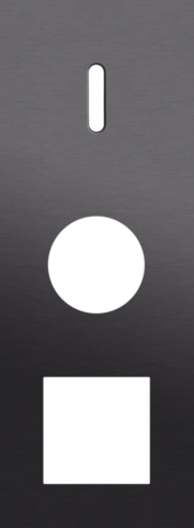 Drievoudige afdekplaat, verticaal 71 mm centerafstand, voor