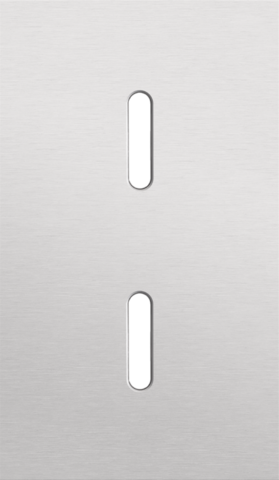 Tweevoudige afdekplaat, verticaal 60 mm centerafstand, voor