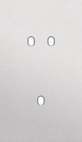 Tweevoudige afdekplaat, verticaal 60 mm centerafstand, voor