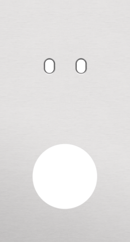 Tweevoudige afdekplaat, verticaal 71 mm centerafstand, voor