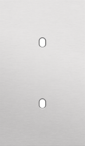 Tweevoudige afdekplaat, verticaal 60 mm centerafstand, voor