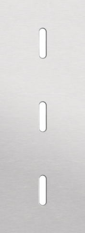 Drievoudige afdekplaat, verticaal 71 mm centerafstand, voor