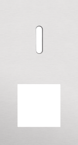 Tweevoudige afdekplaat, verticaal 71 mm centerafstand, voor