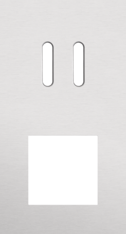 Tweevoudige afdekplaat, verticaal 71 mm centerafstand, voor