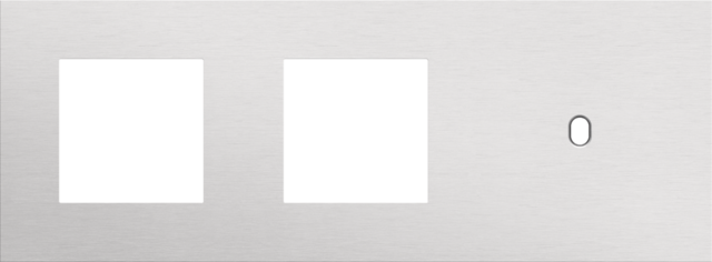 Drievoudige afdekplaat, horizontaal 71 mm centerafstand,voor