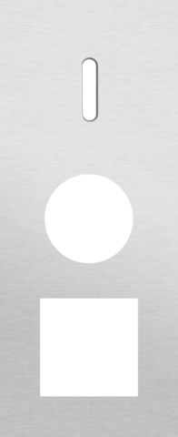 Drievoudige afdekplaat, verticaal 60 mm centerafstand, voor