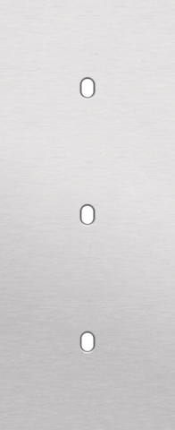Drievoudige afdekplaat, verticaal 60 mm centerafstand, voor