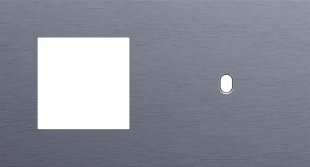 Tweevoudige afdekplaat, horizontaal 71 mm centerafstand,voor