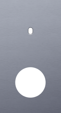 Tweevoudige afdekplaat, verticaal 71 mm centerafstand, voor