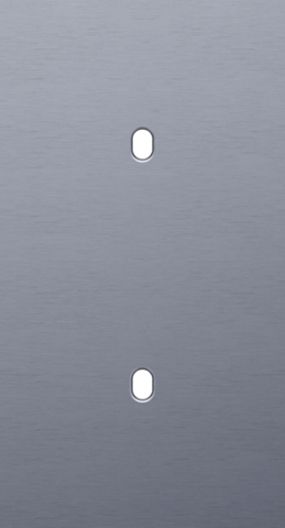 Tweevoudige afdekplaat, verticaal 71 mm centerafstand, voor